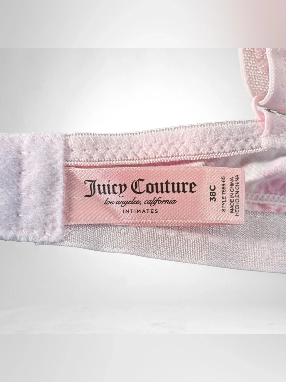 Juicy Couture Intimates Pink Underwire Lightly Padded T-Shirt Bra 40C